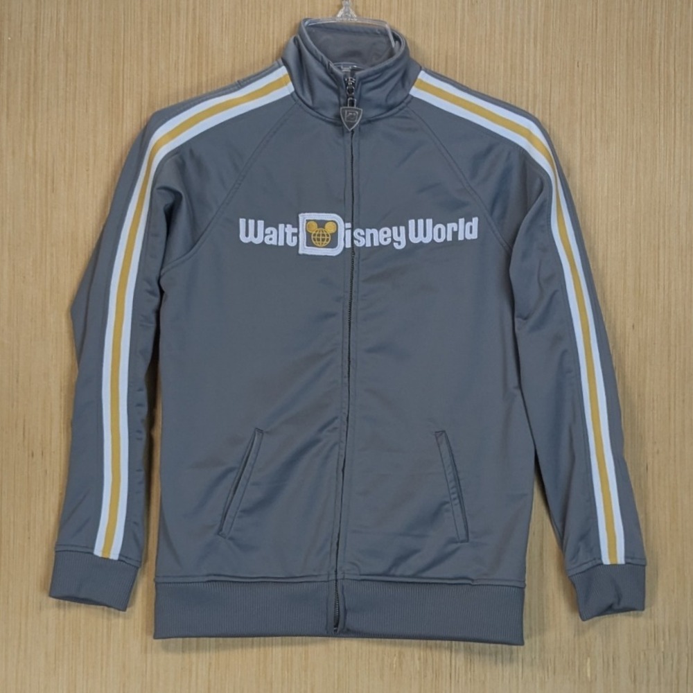 Kids Walt Disney World 40th Anniversary Track Jacket Gray Youth Size S